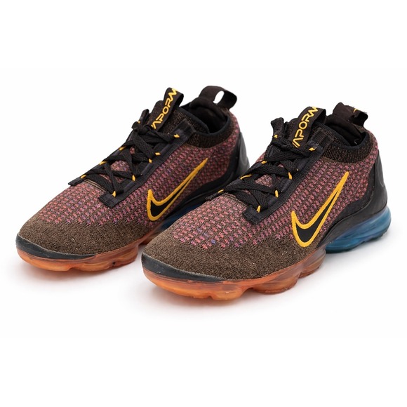 Nike Other - Nike‎ Air VaporMax Flyknit Multicolor Black Yellow GS Size 4Y Shoes